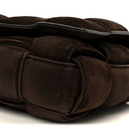 Bottega Veneta Suede Maxi Intrecciato Padded Chain Cassette Crossbody Bag Fondant 12 of 12