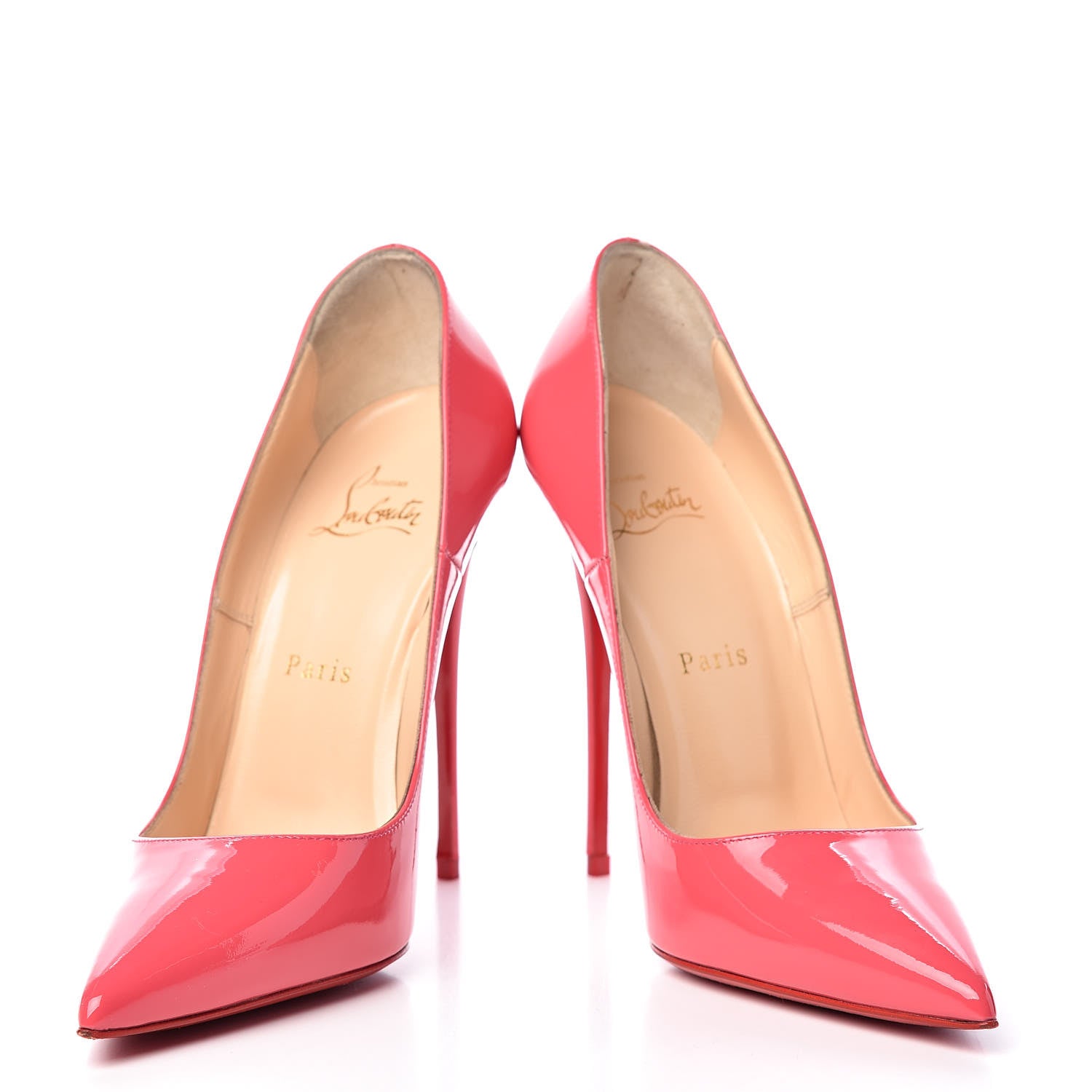 Christian Louboutin Patent So Kate 120 Pumps 38 Begonia 5 of 15
