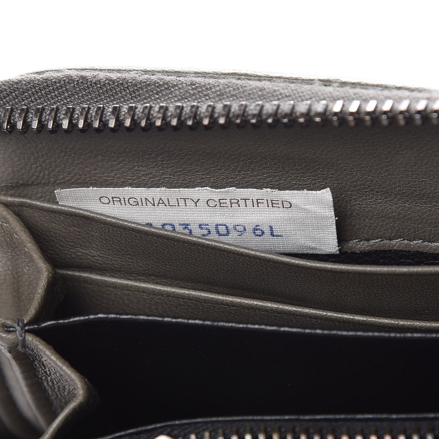 Nappa Intrecciato Zip Around Wallet Shadow