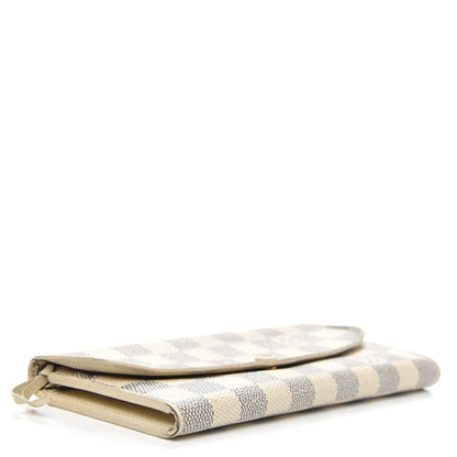 Louis Vuitton Damier Azur Emilie Wallet 4 of 12