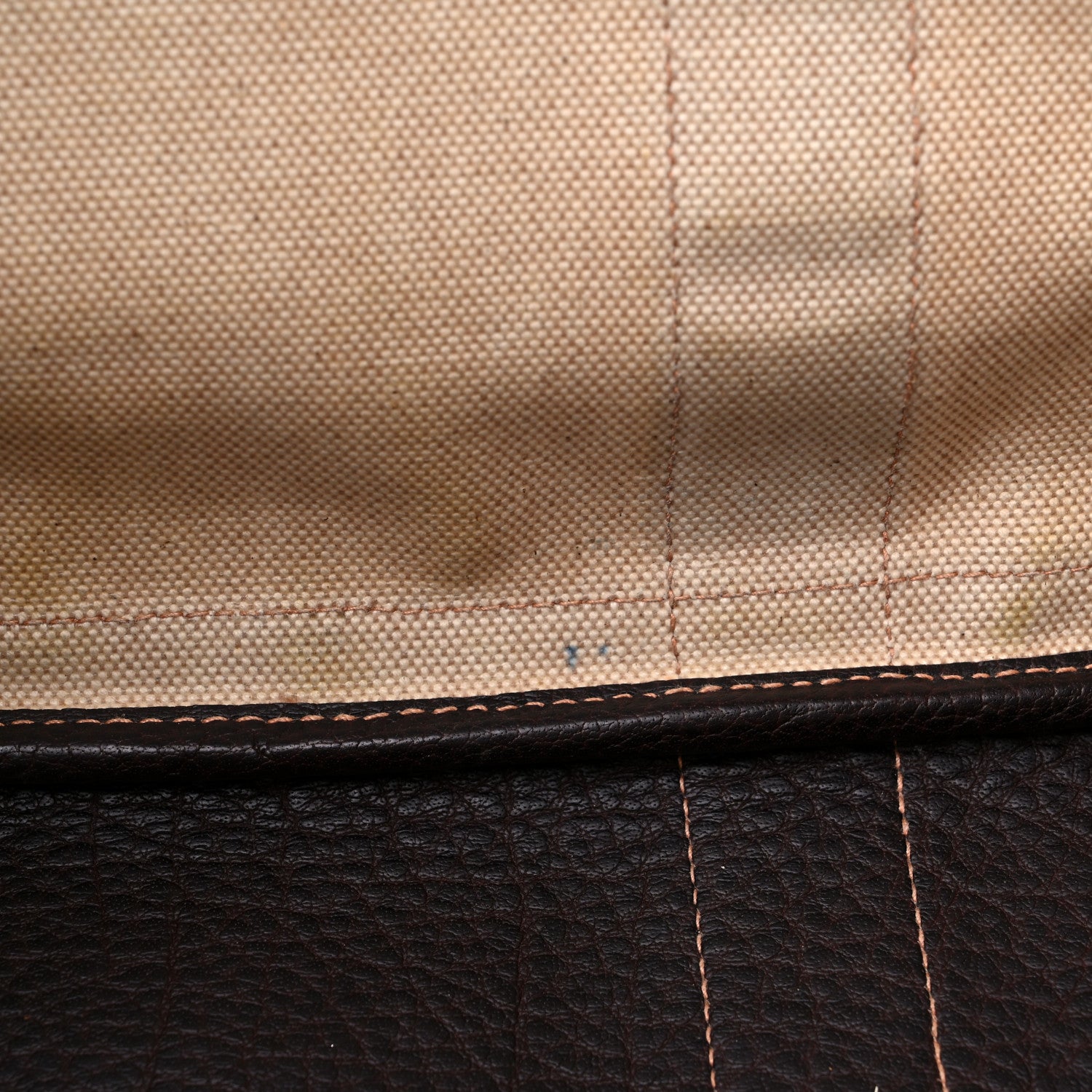 Hermes Buffle Skipper Toile Garden Party 36 MM Tote Marron Fonce 11 of 13
