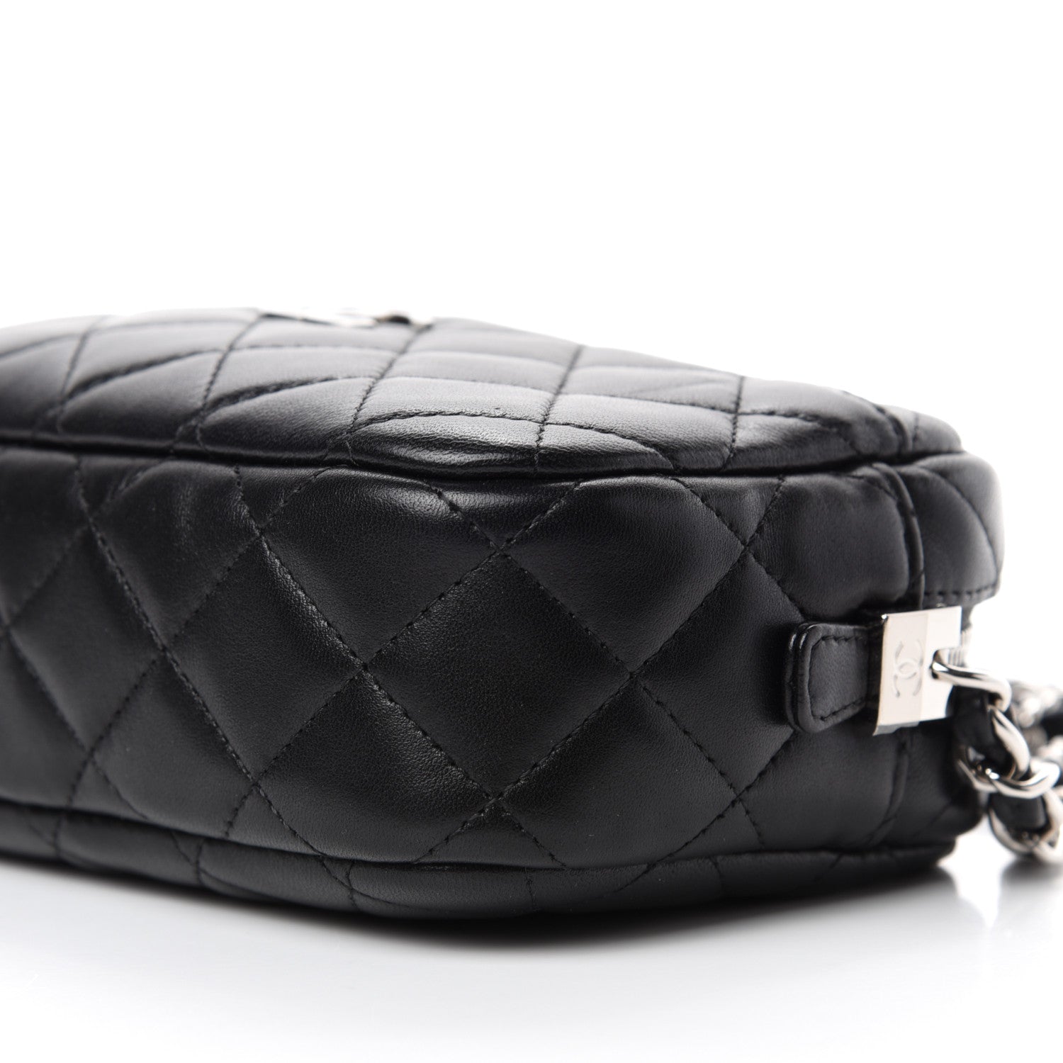 Chanel Lambskin Quilted Small Timeless Camera Case Black 7 of 10