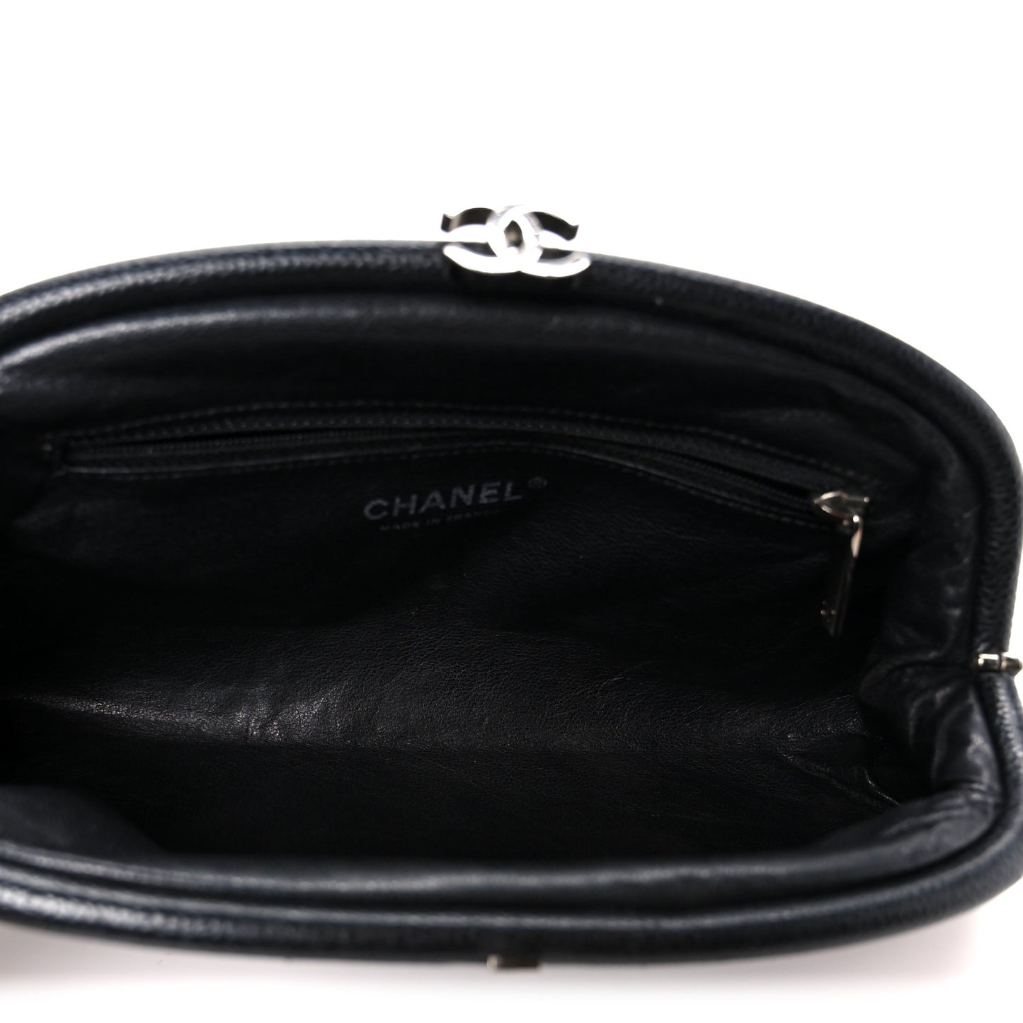 Caviar Quilted Timeless Clutch Black