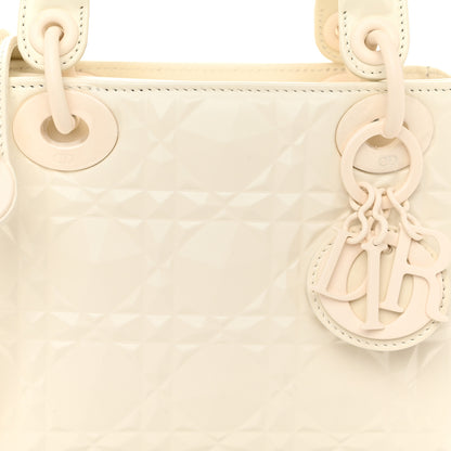 Christian Dior Calfskin Cannage Diamond Mini Lady Dior White 8 of 10