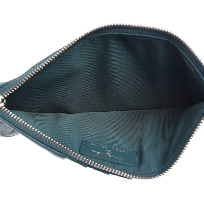 Chanel Caviar Quilted Classic Flat Wallet Pouch Dark Turquoise 5 of 8