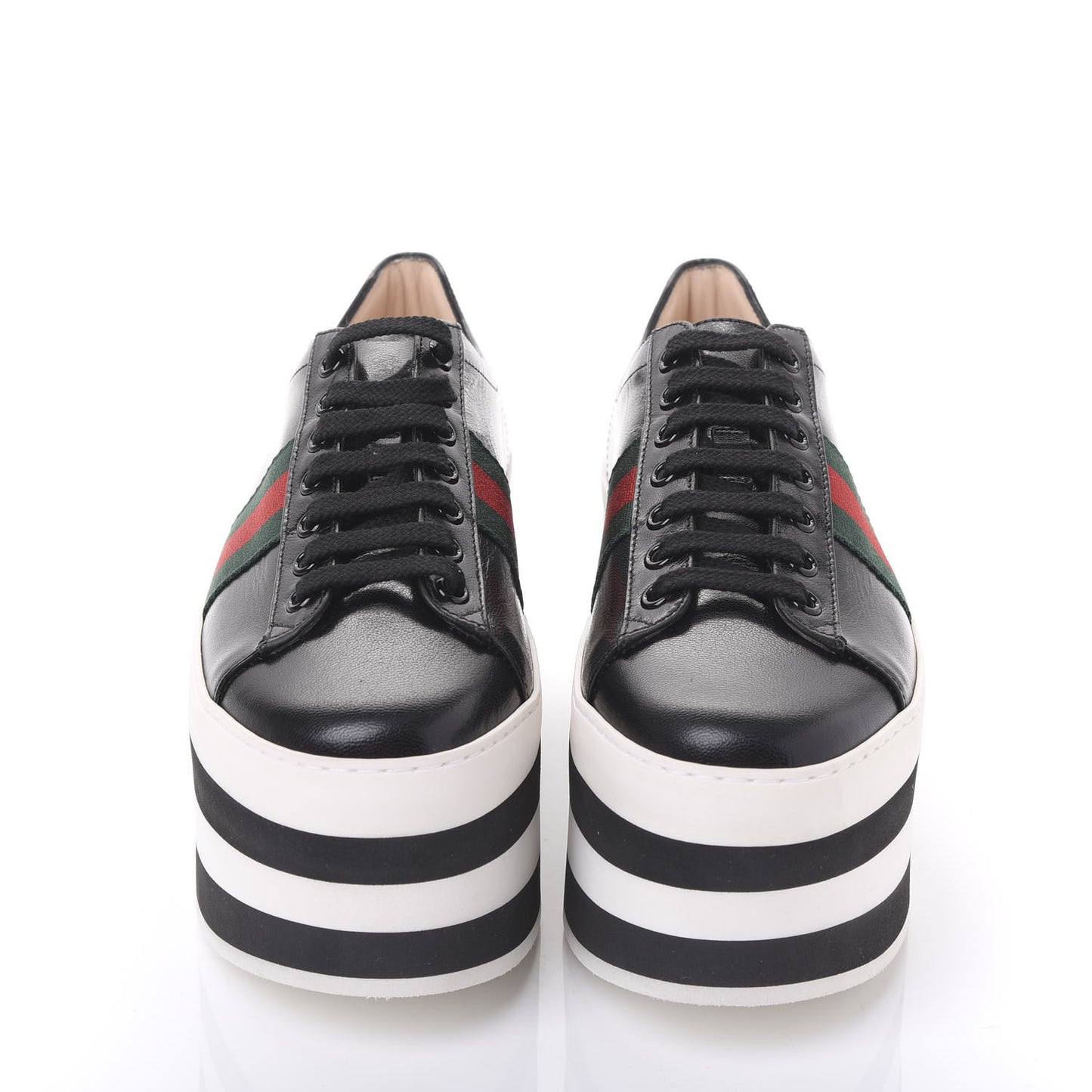 Malaga Kid Peggy Platform Sneakers 37.5 Black White
