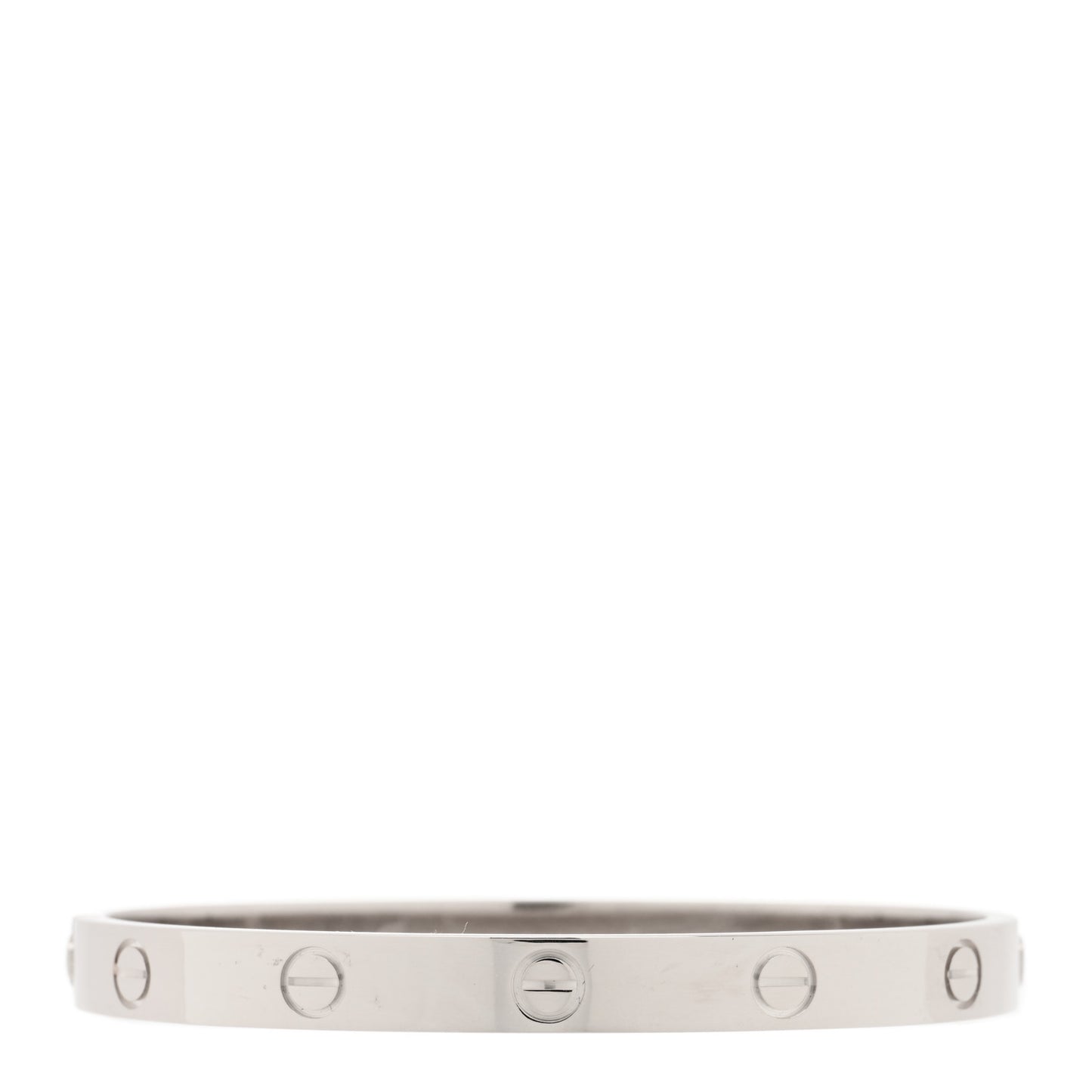 18K White Gold LOVE Bracelet 17