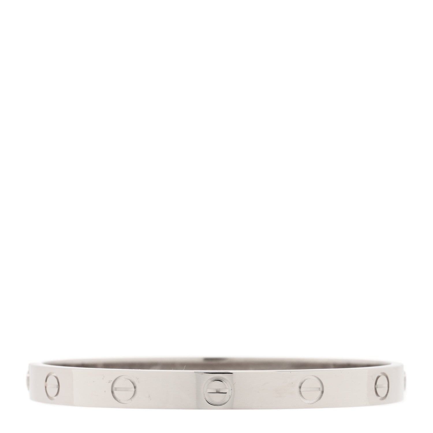 Cartier 18K White Gold LOVE Bracelet 17 2 of 5