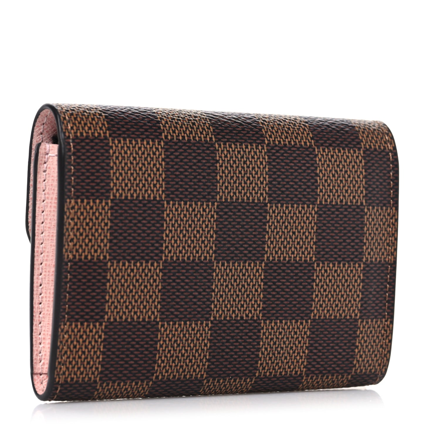 Damier Ebene Rosalie Coin Purse Rose Ballerine
