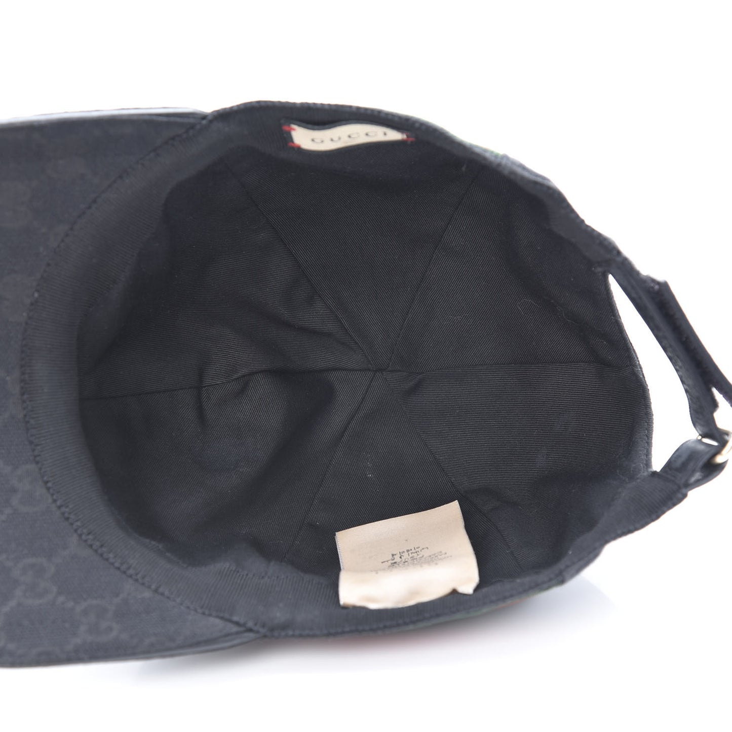 Monogram Web Baseball Hat M Black