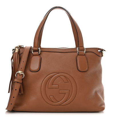 Gucci Cellarius Calfskin Small Soho Top Handle Satchel Dusty Blush 1 of 11