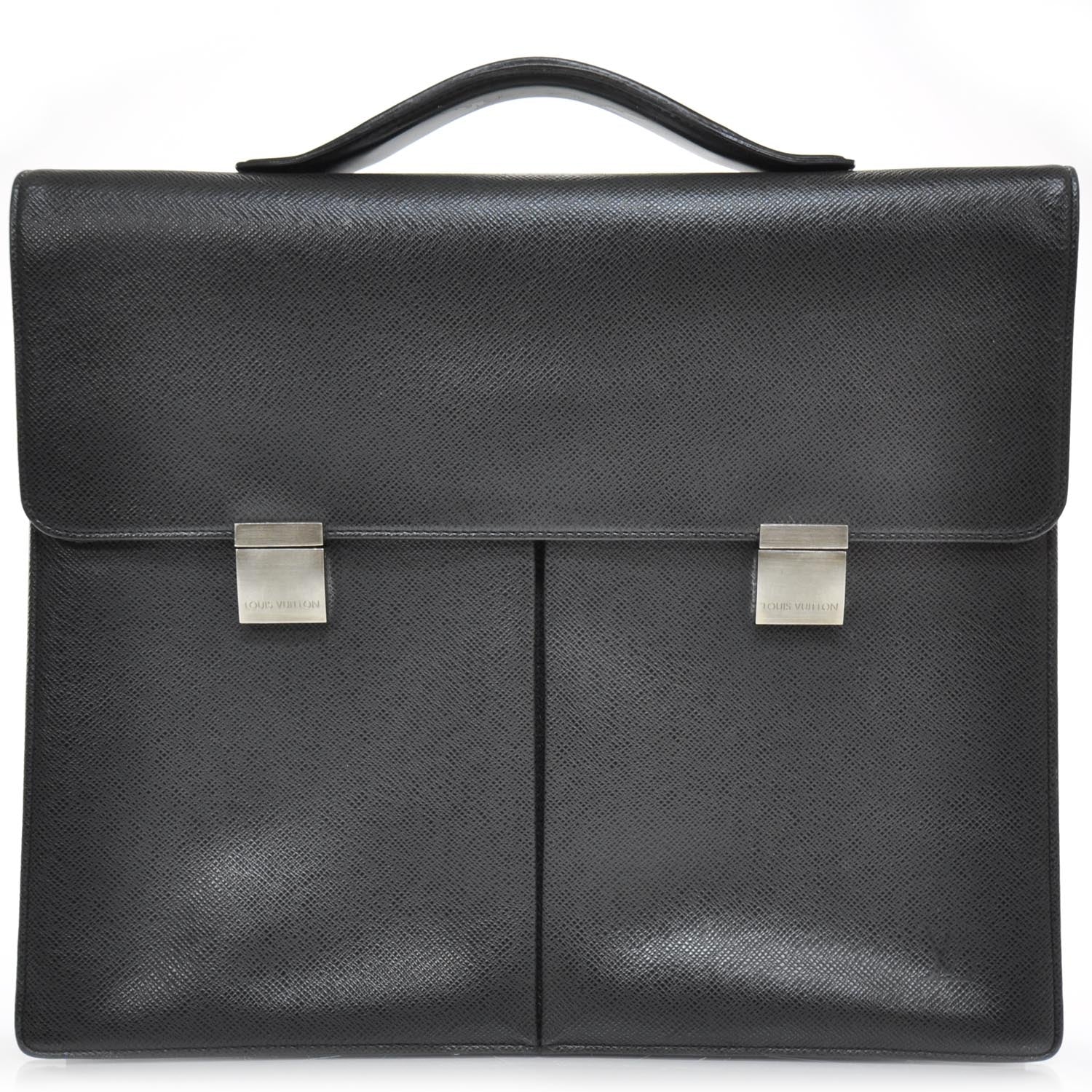 Louis Vuitton Taiga Serviette Khazan 1 Soufflet Briefcase 1 of 10