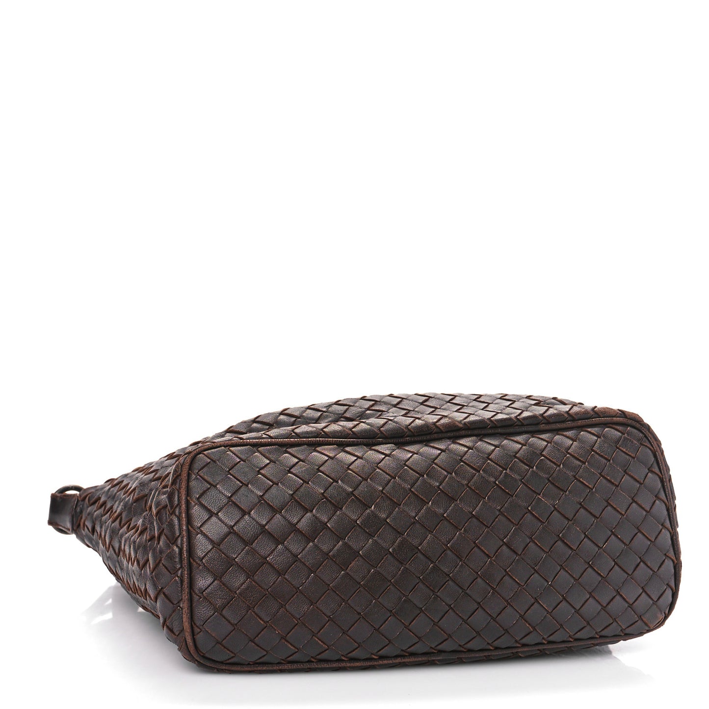 Metallic Nappa Intrecciato Small Shoulder Bag Steel