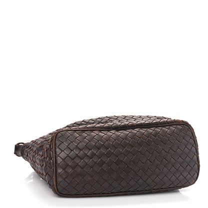 Bottega Veneta Metallic Nappa Intrecciato Small Shoulder Bag Steel 4 of 9