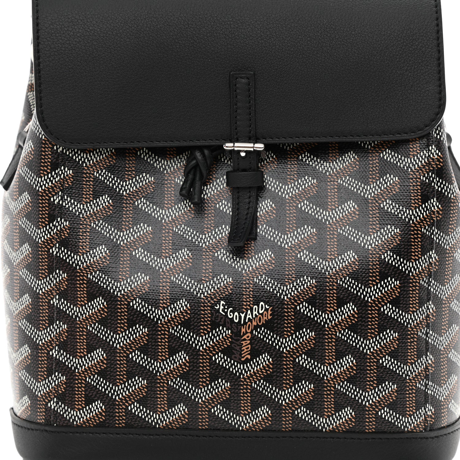 Goyard Goyardine Calfskin Mini Alpin Backpack Black 6 of 6