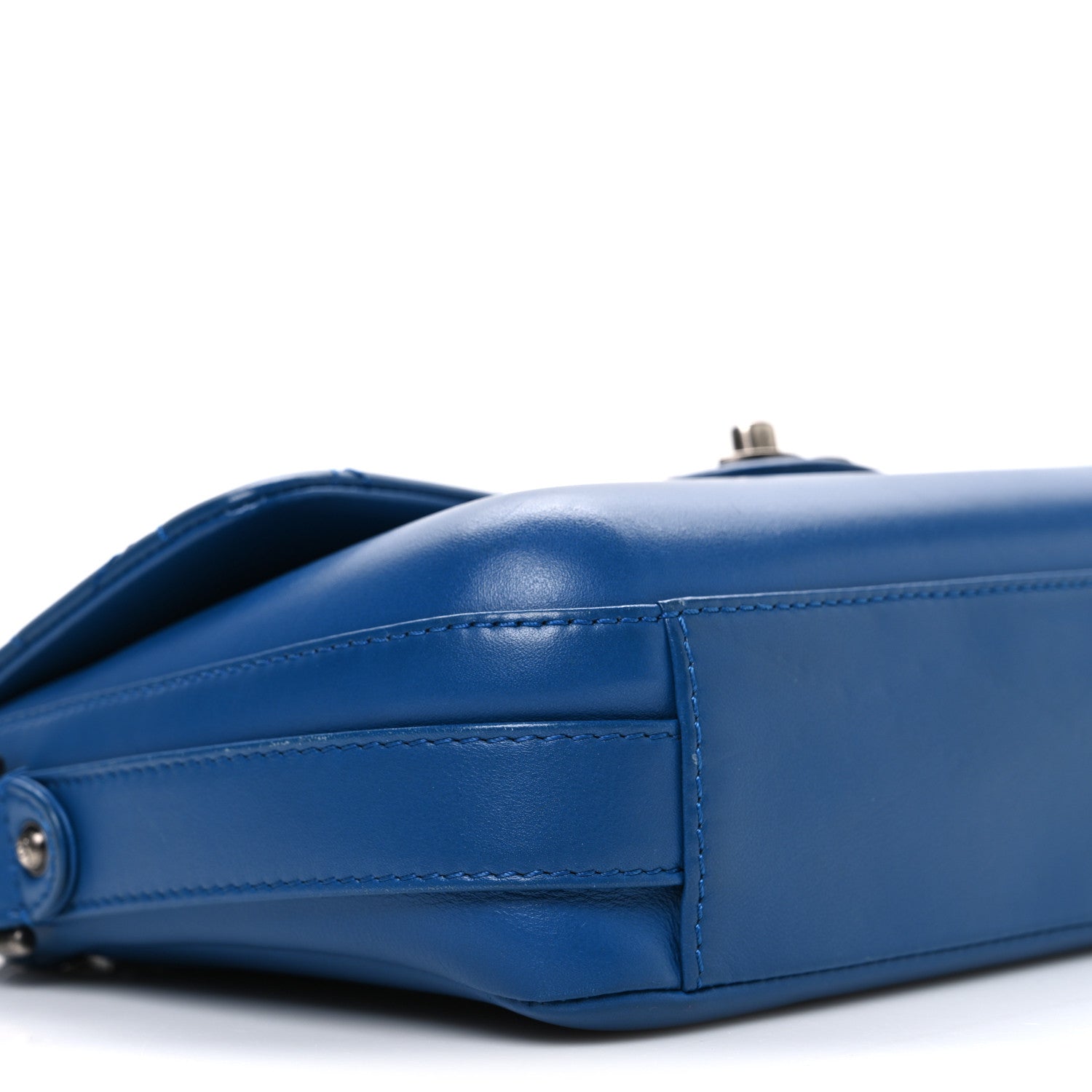 Chanel Calfskin Quilted Medium Rock My Shoulder Flap Blue 9 of 11
