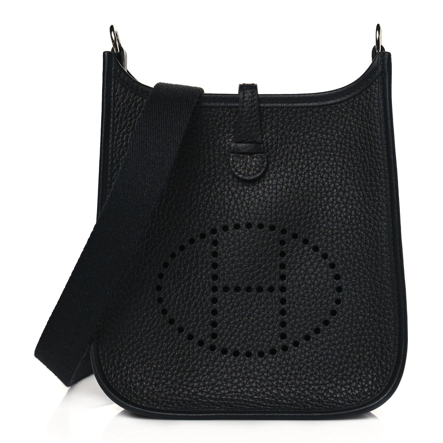 Hermes Taurillon Clemence Evelyne TPM Black 1 of 11