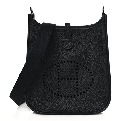 Hermes Taurillon Clemence Evelyne TPM Black 1 of 11