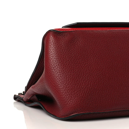 Hermes Taurillon Clemence Bi-Color Jypsiere 31 Rouge H Rouge Casaque 8 of 9
