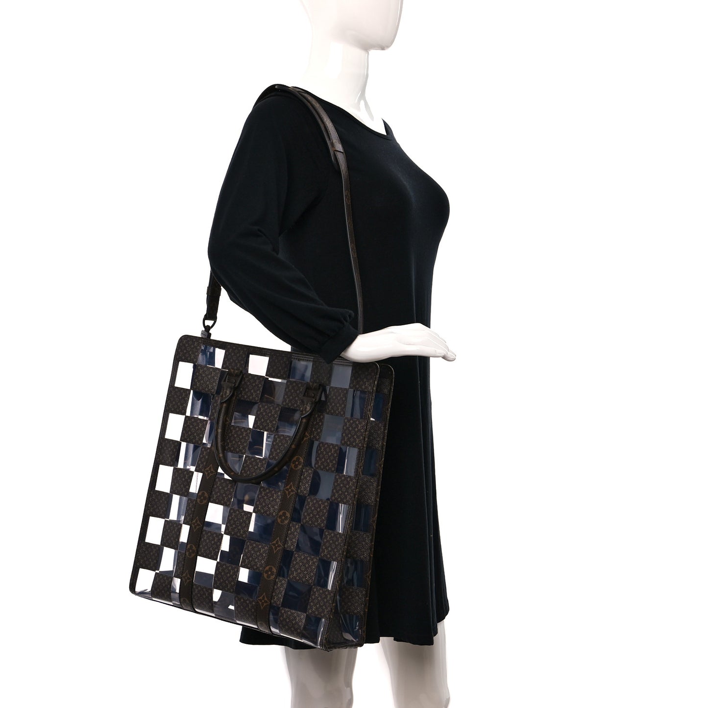 PVC Monogram Chess Sac Plat