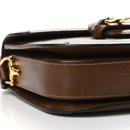 Gucci GG Supreme Monogram Horsebit 1955 Shoulder Bag Beige Brown Sugar 8 of 11