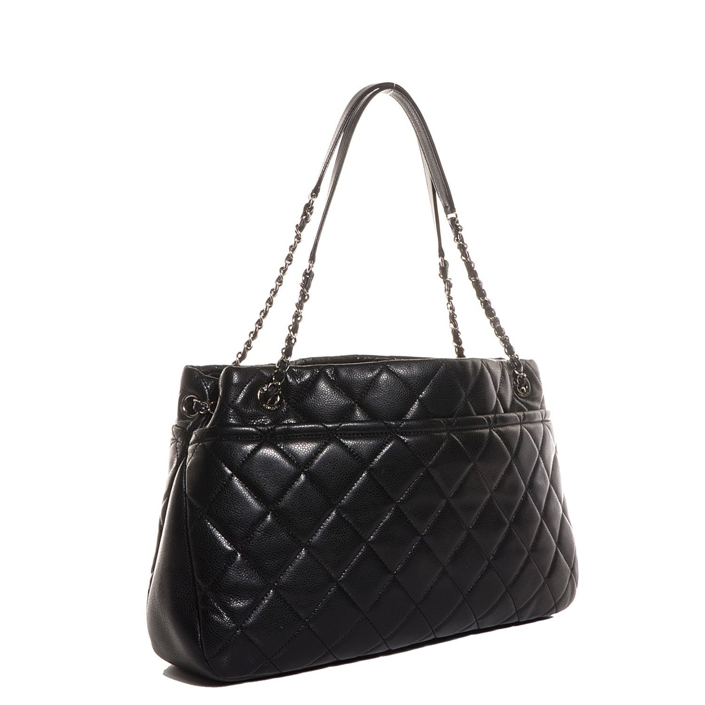 Caviar Quilted CC Timeless Soft Tote Black