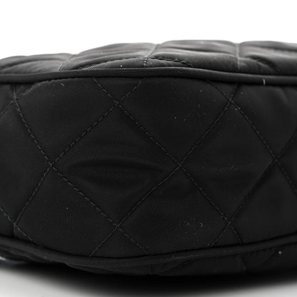 Prada Nylon Tessuto Impuntu Quilted Bandoliera Crossbody Bag Black 8 of 9