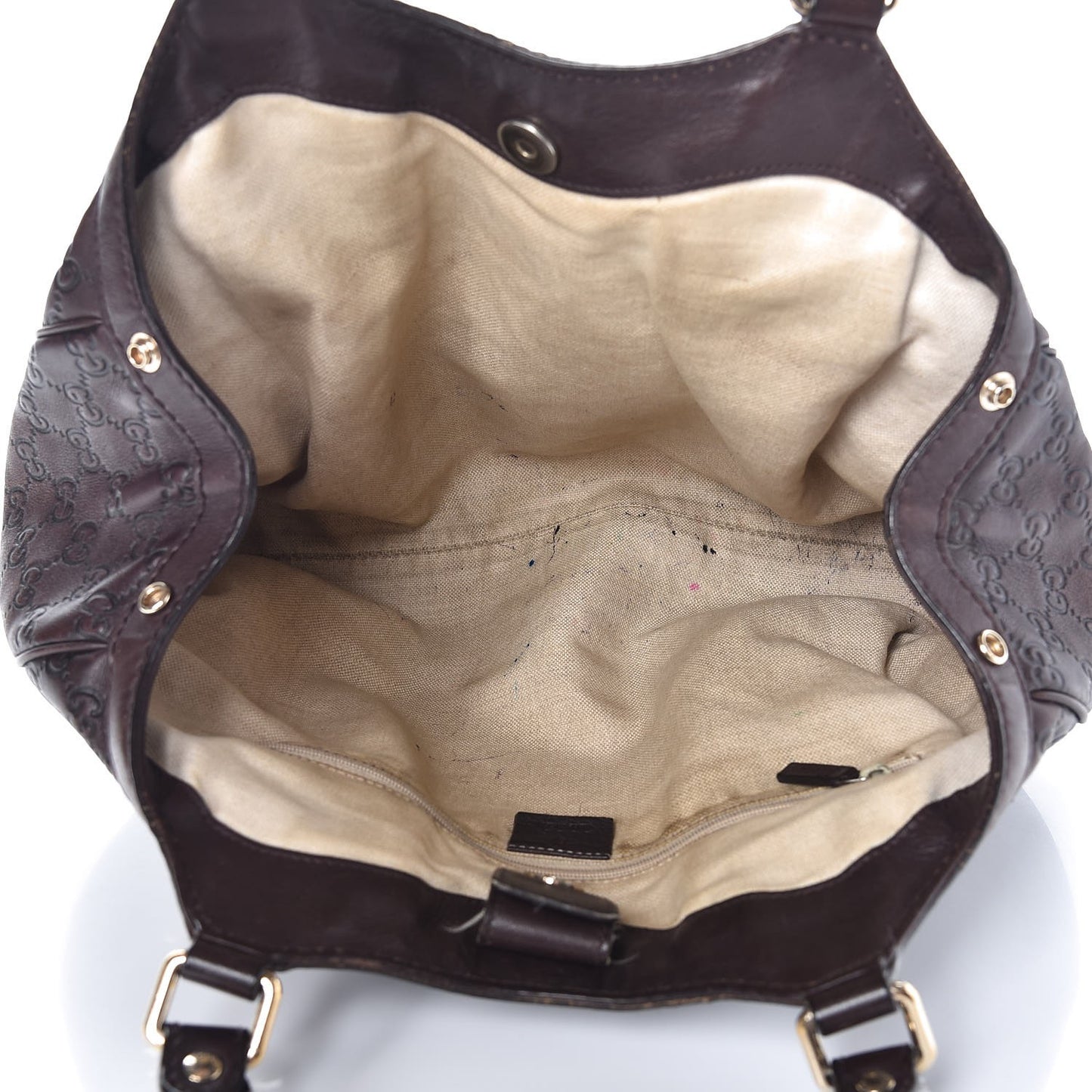Guccissima Medium Sukey Tote Chocolate