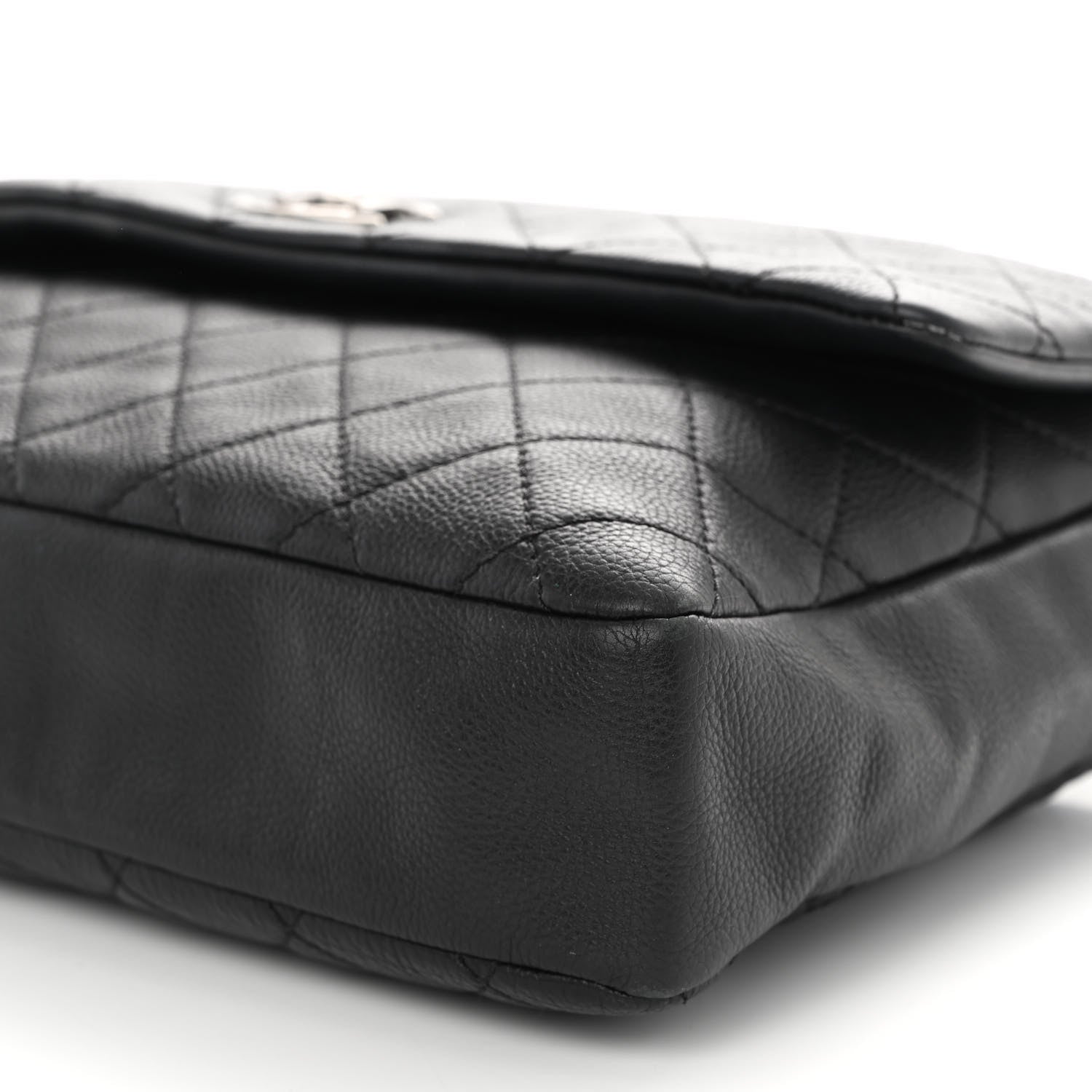 Chanel Calfskin Quilted Couture Messenger Black 10 of 10