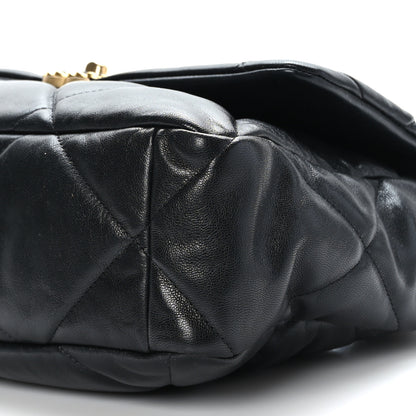 Chanel Lambskin Quilted Large Chanel 19 Flap Black 9 of 9