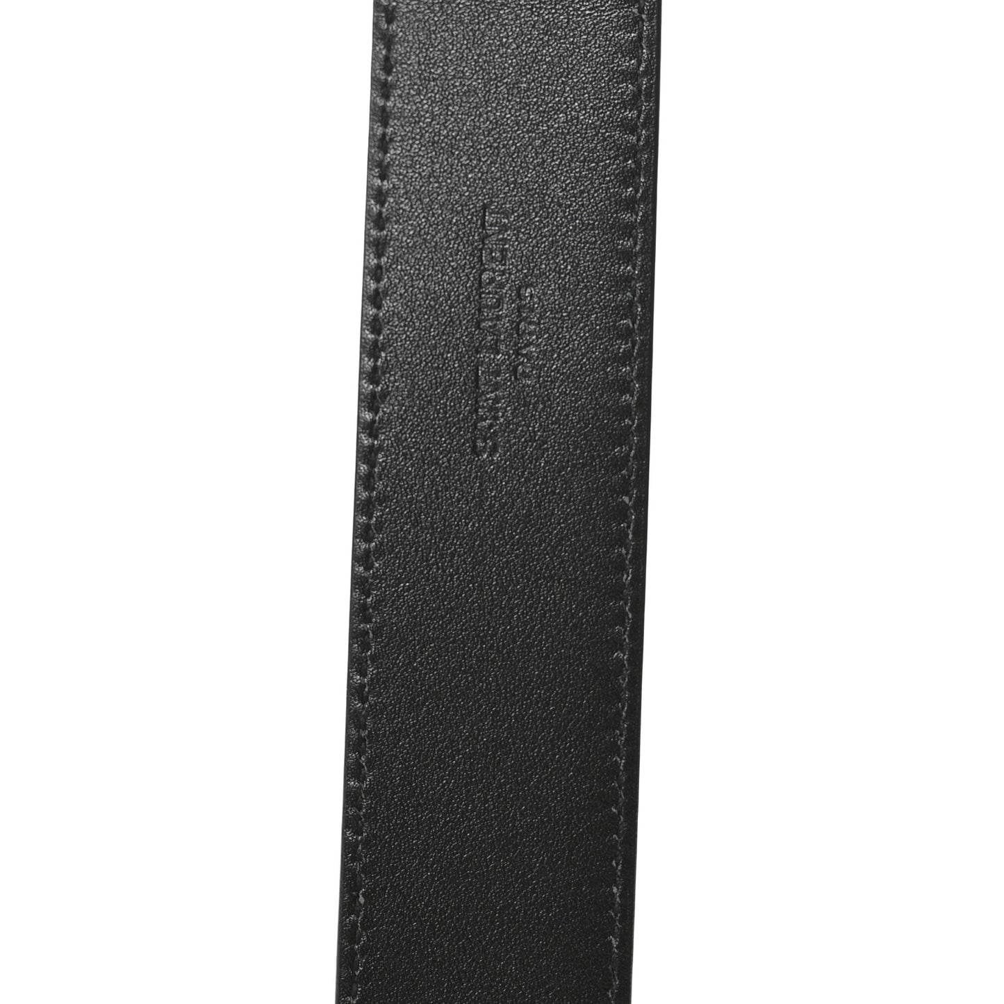 Grained Calfskin Monogram Cassandre Square Buckle Belt 100 40 Black
