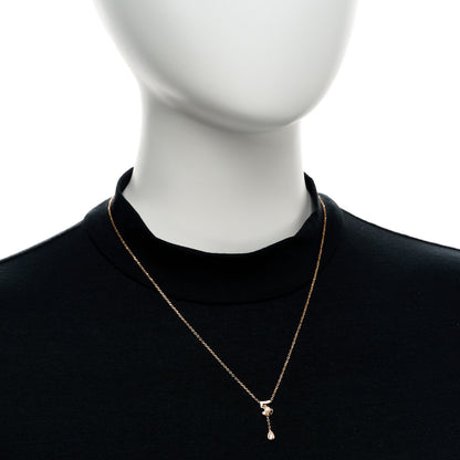Chanel 18K Beige Gold Diamond Eternal No 5 Necklace 2 of 5