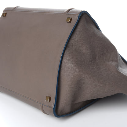 Celine Baby Grained Medium Phantom Luggage Taupe Blue Trim 11 of 14