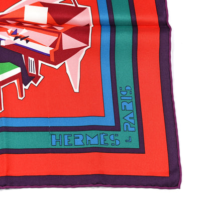 Hermes Silk Original Trocadero Jazz Band Scarf 70 4 of 6