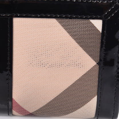 Burberry Supernova Check Penrose Continental Wallet Black 11 of 14