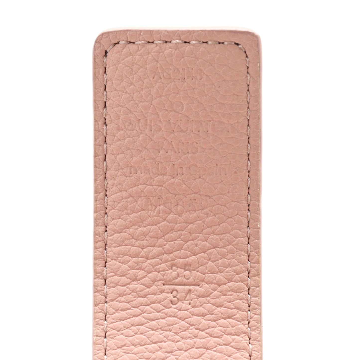 Calfskin Monogram 30mm LV Initiales Reversible Belt 84 34 Rose Ballerine
