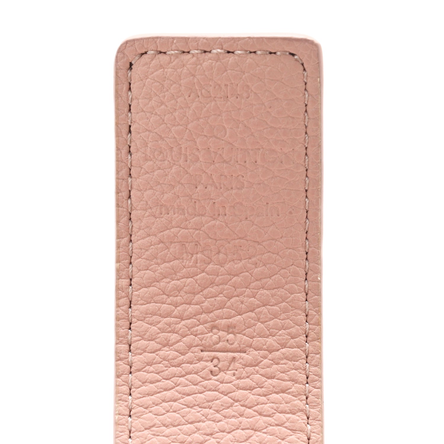 Louis Vuitton Calfskin Monogram 30mm LV Initiales Reversible Belt 84 34 Rose Ballerine 5 of 5