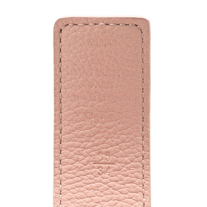 Louis Vuitton Calfskin Monogram 30mm LV Initiales Reversible Belt 84 34 Rose Ballerine 5 of 5