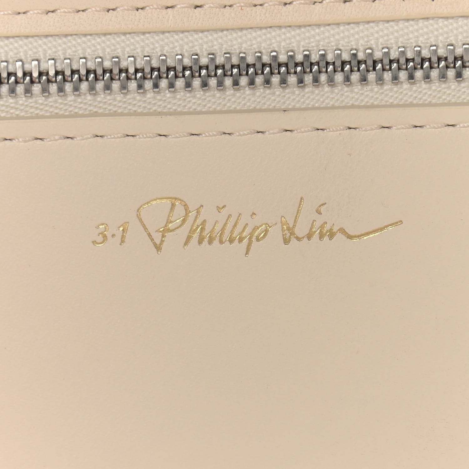 3.1 Phillip Lim Lambskin Cutout Quill Triangle Bag Milk 7 of 11