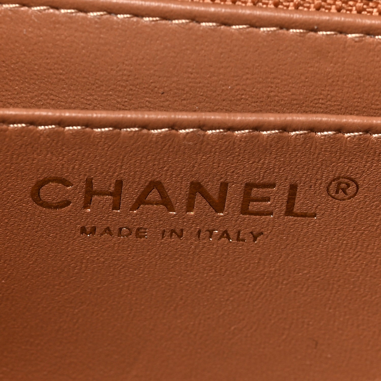 Chanel Lambskin Quilted Mini Rectangular Flap Brown 5 of 9