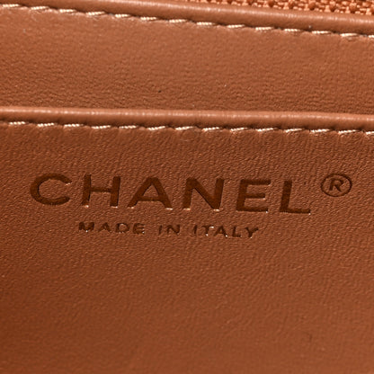 Chanel Lambskin Quilted Mini Rectangular Flap Brown 5 of 9