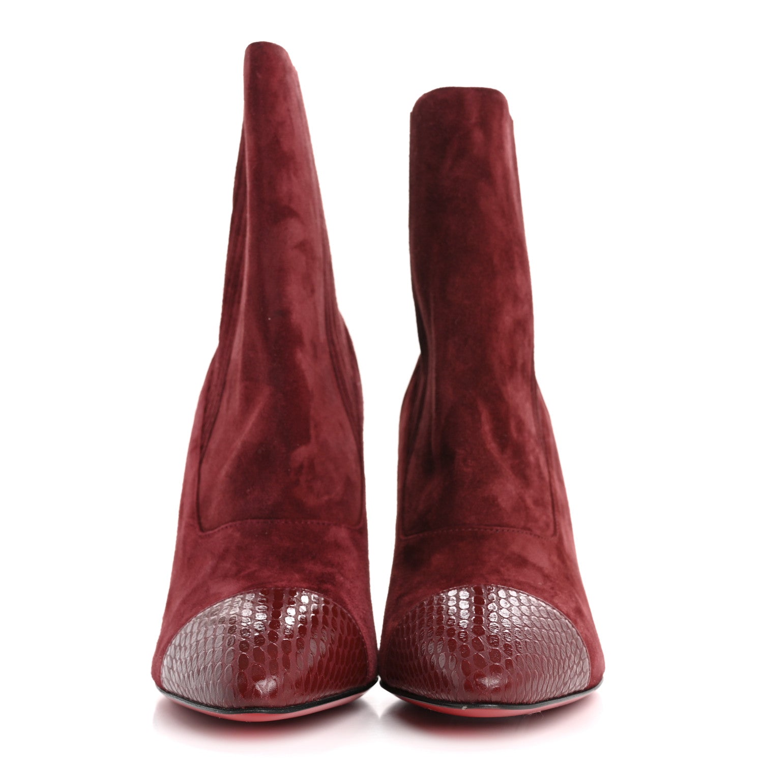 Christian Louboutin Veau Velours Calfskin Jurassic Me In The 90s 85 Ankle Boots 36.5 Tanin 3 of 9