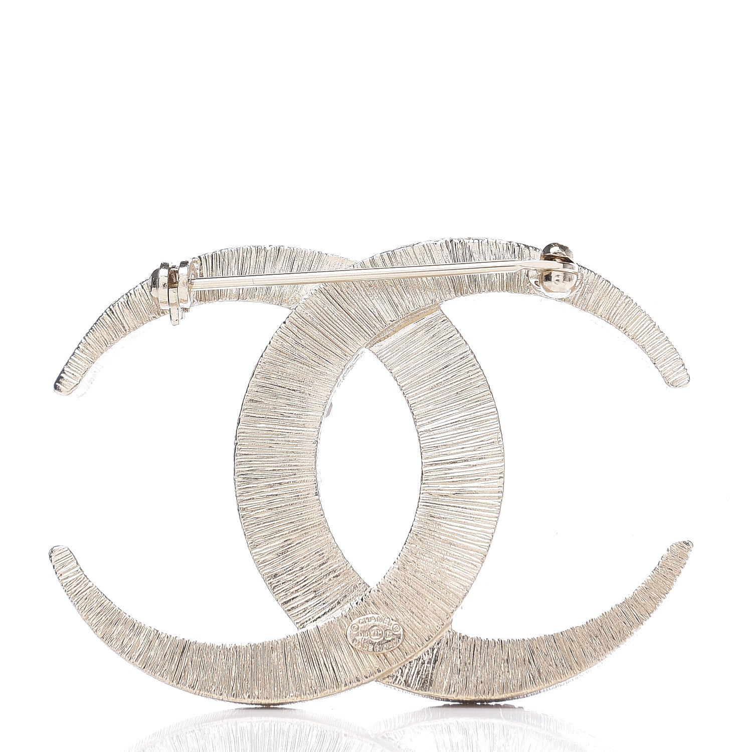 Chanel Baguette Crystal Dubai CC Brooch Gold 2 of 4