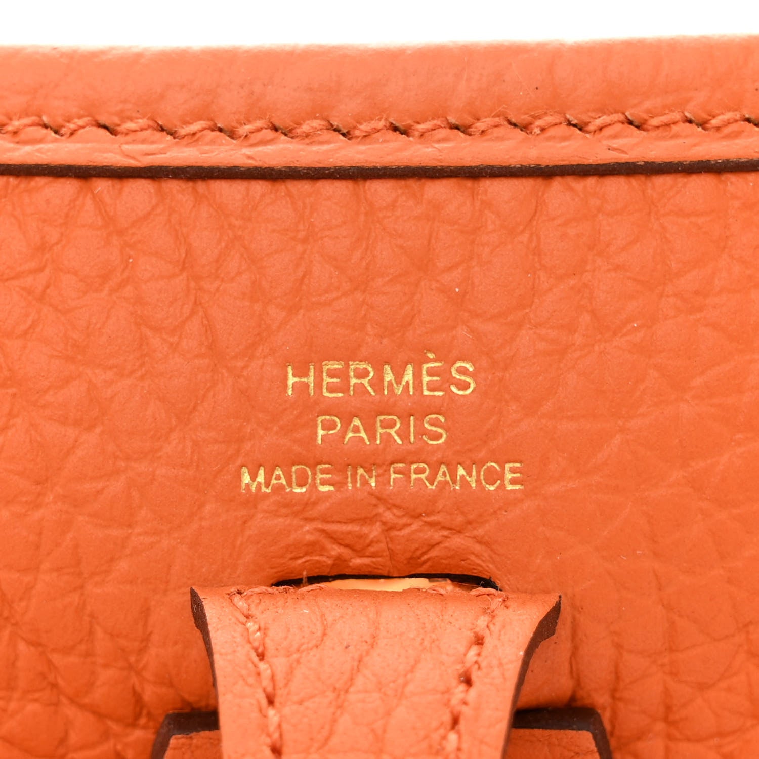 Hermes Taurillon Clemence Evelyne TPM Orange 6 of 11