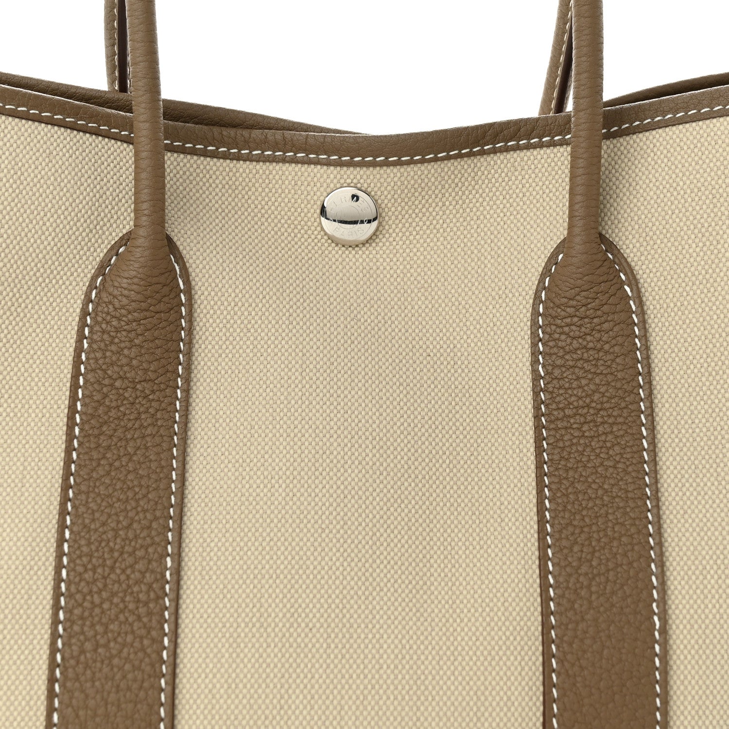 Hermes Toile Garden Party 30 TPM Tote Beton Etoupe 7 of 9