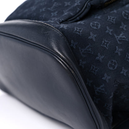 Louis Vuitton Mini Monogram Montsouris GM Backpack Blue 8 of 24