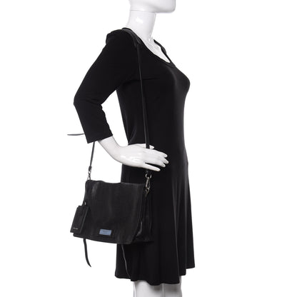 Prada Glace Calf Etiquette Flap Black Astrale 2 of 10