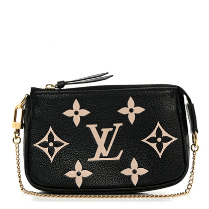 Louis Vuitton Empreinte Monogram Giant Mini Pochette Accessories Black 1 of 6