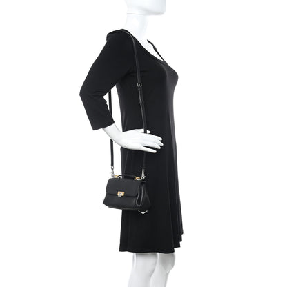 Balenciaga Grained Calfskin Le Dix Nano Soft Cartable Black 2 of 11