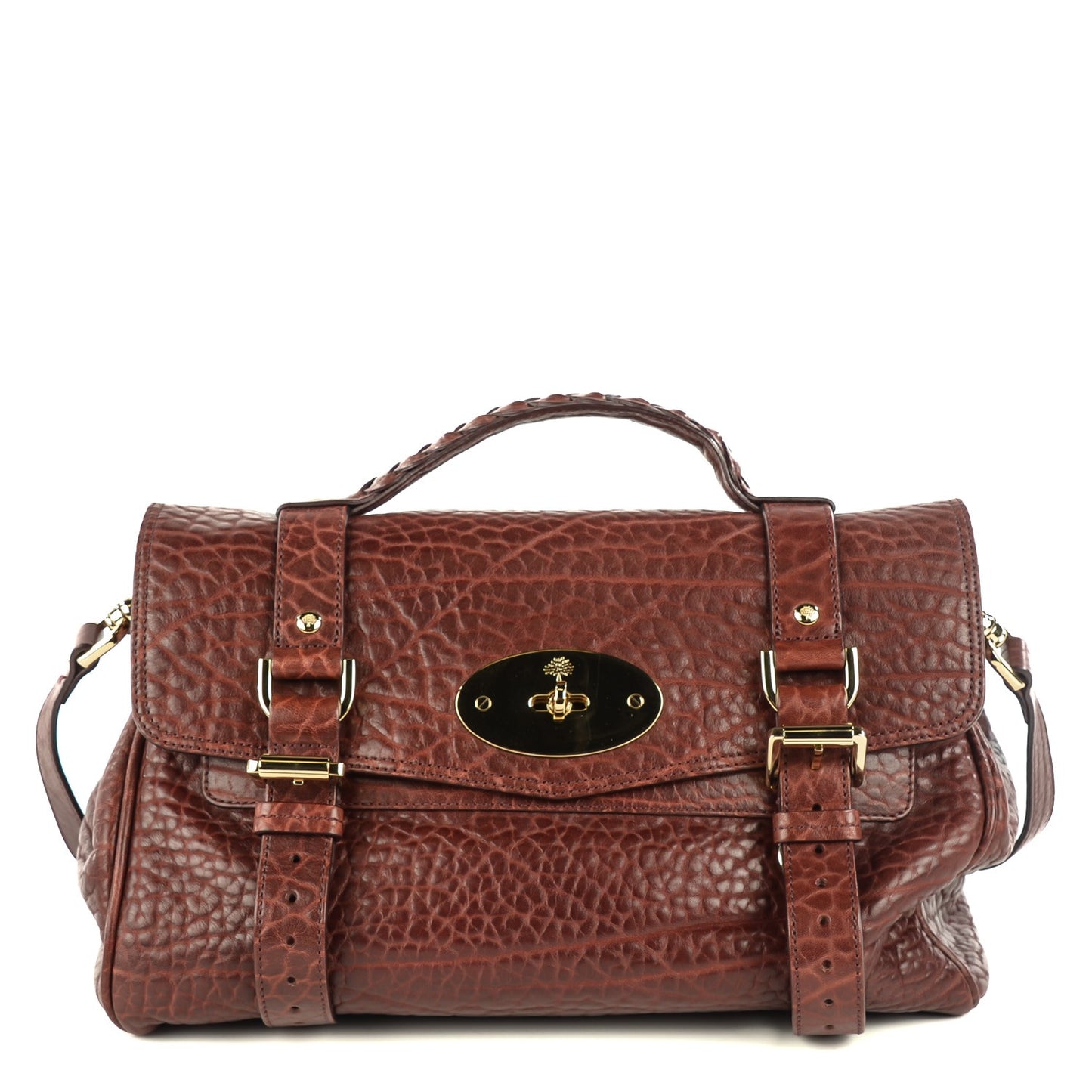 Shrunken Calfskin Medium Alexa Oxblood